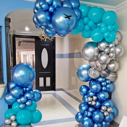 Bouquet de globos sonic - Decoracion con globos VISAN